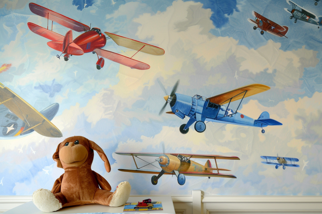 kamkamkam a childrens room with airplanes and flying toys in aa900a4b e9bb 479e 820e 0dc5c278725b 1