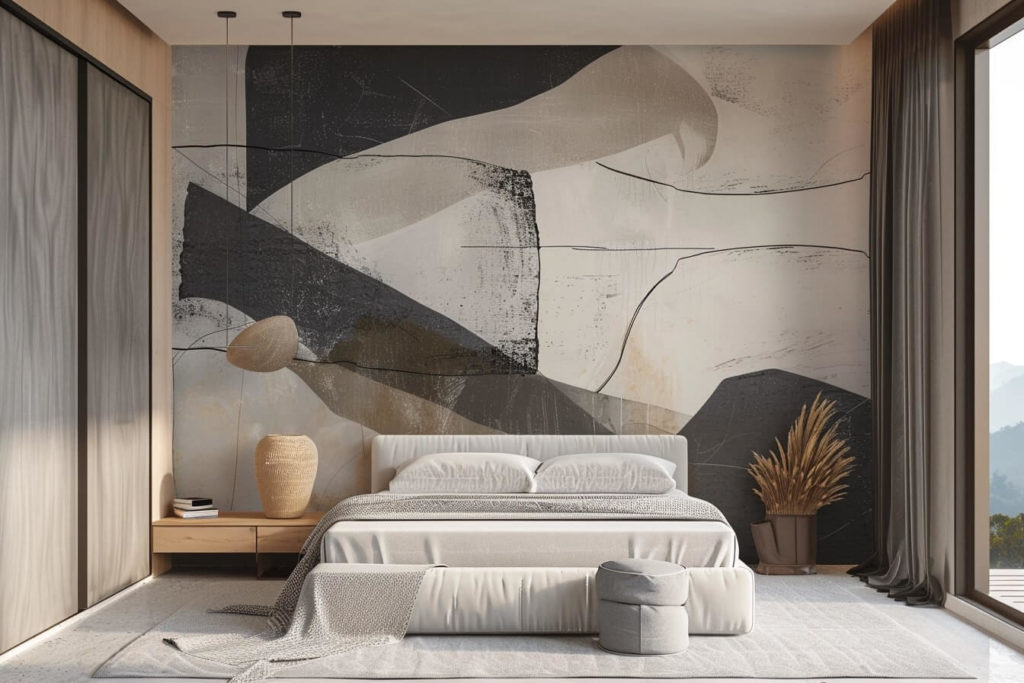 kamkamkam a modern bedroom in a minimalist style with abstra 21b9f63e 5b65 4962 a093 bff5ebba269c 0