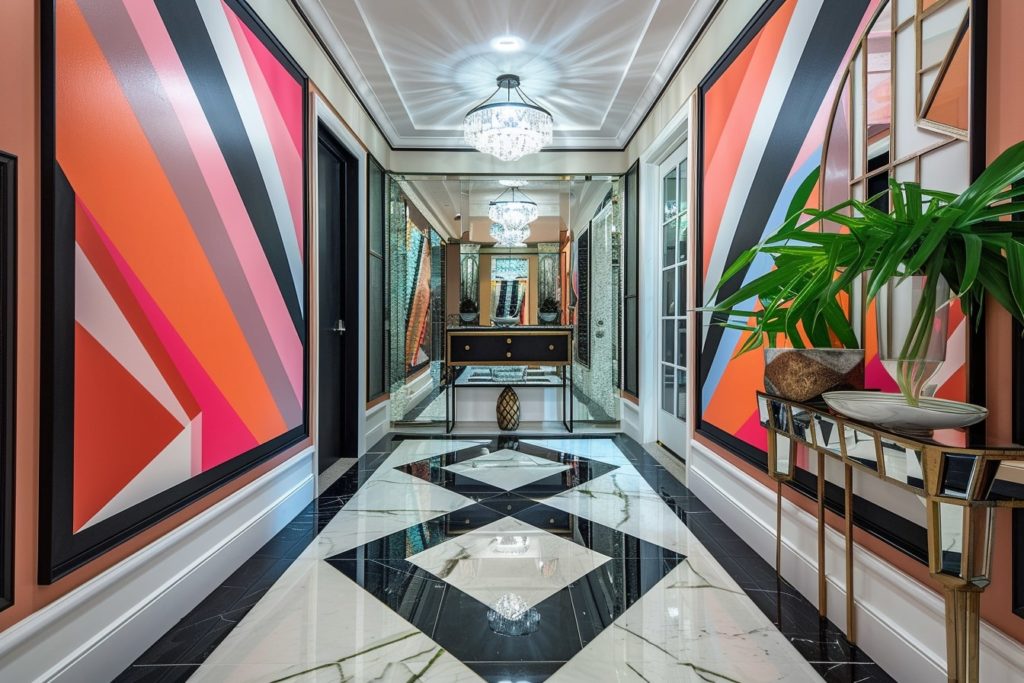 kamkamkam art deco inspired hallway with mirror accents and 5bbe02dd db24 42ed 9fe0 78e884143f45 2