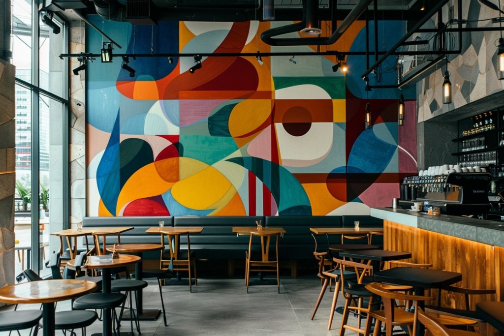 cafe wall mural5